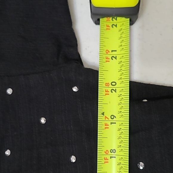 PINK Victoria's Secret Black Top with Silver Logo & Dots size Medium - Picture 5 of 6